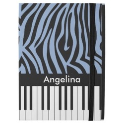 Zebra Print and Piano keys ipad pro case