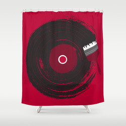Art ofMusic designer shower curtain