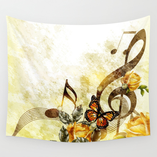 Butterfly an dmusic clef wall hanging