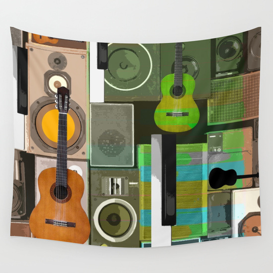 Music collage wall hanging