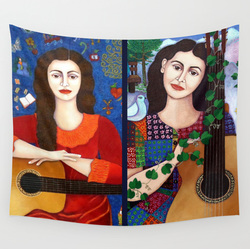 Violeta Parra and her songs hanging
