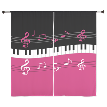 Designer curtains for the music lover