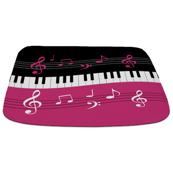 Pink black and white music themed designer homewares